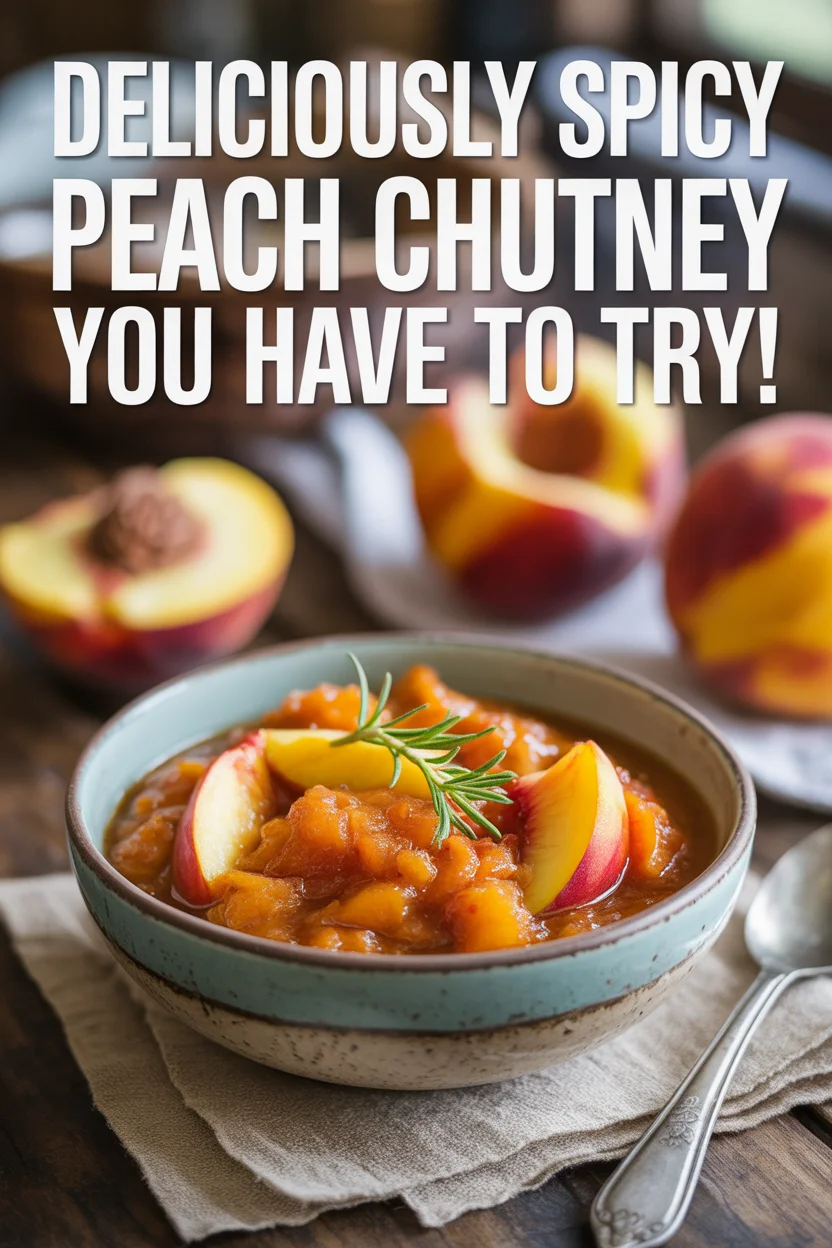 Deliciously Spicy Peach Chutney You Have to Try!