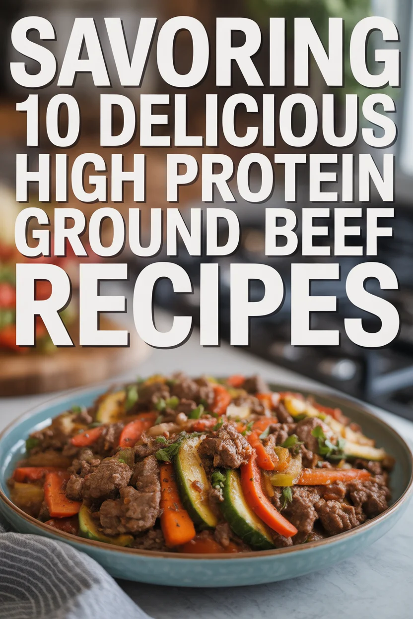 Savoring 10 Delicious High Protein Ground Beef Recipes