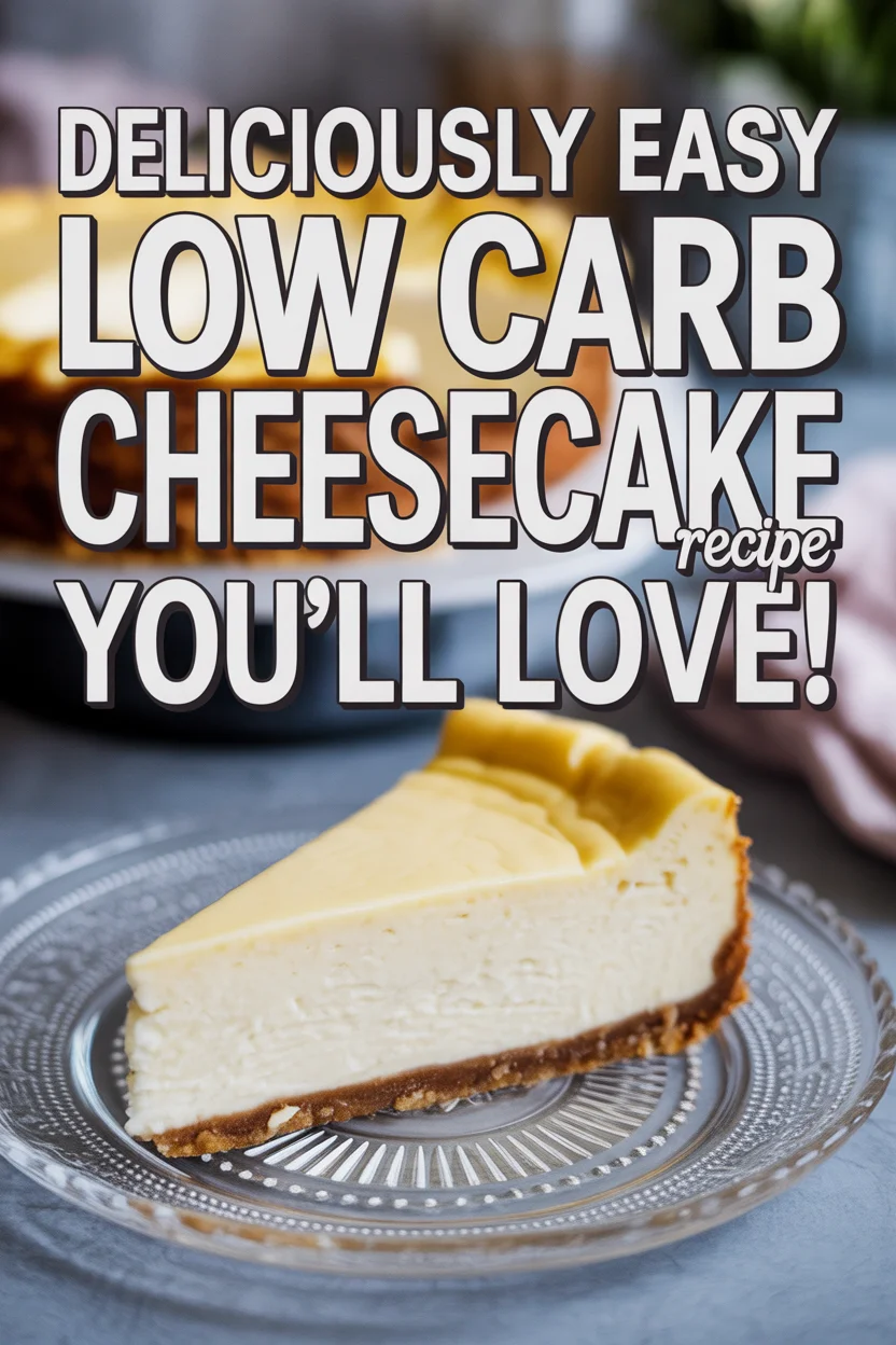 Deliciously Easy Low Carb Cheesecake Recipe You'll Love!
