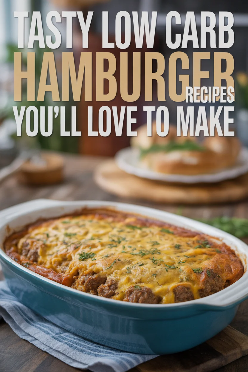 low carb hamburger recipes
