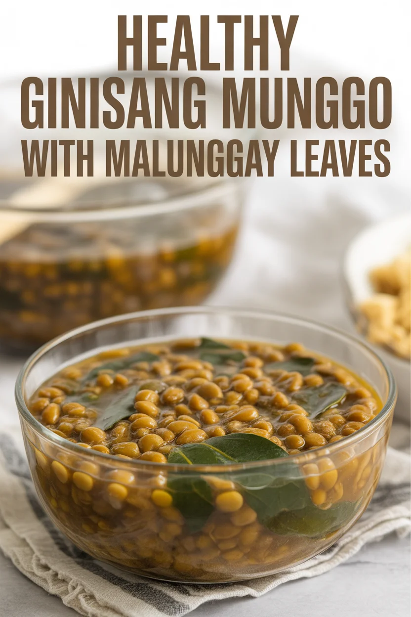ginisang munggo with malunggay