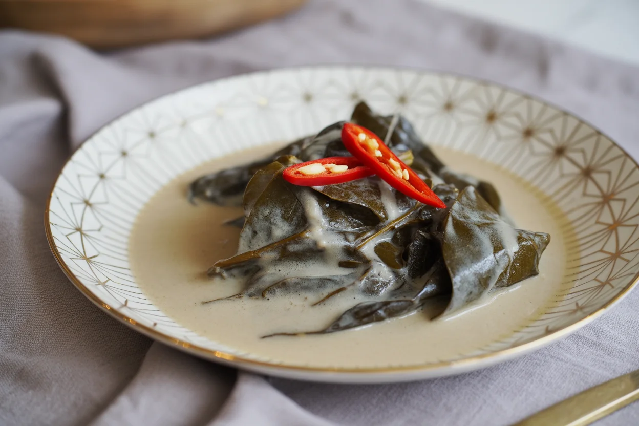 Laing: Creamy Coconut Taro Leaves Made Easy