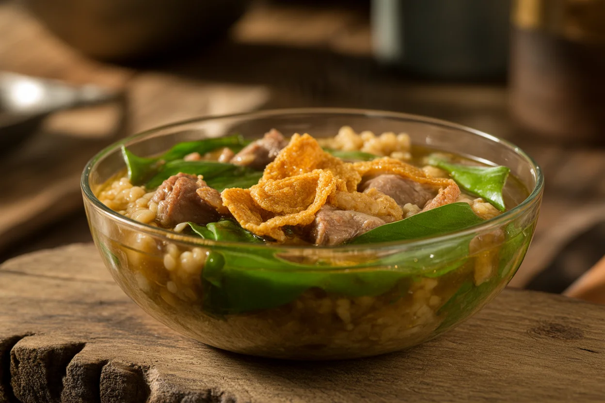 Healthy Ginisang Munggo with Malunggay Leaves