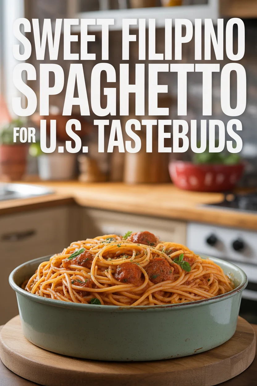 Sweet Filipino Spaghetti for U.S. Tastebuds