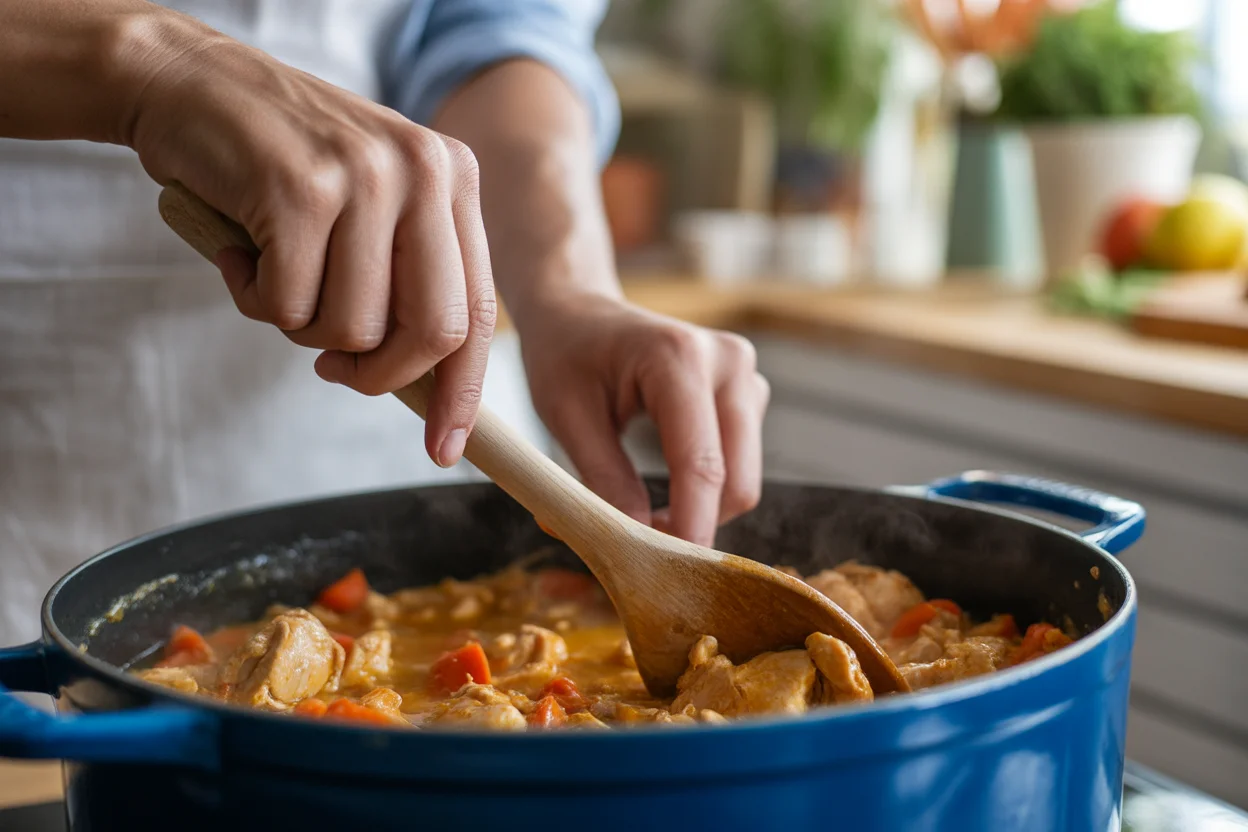 chicken afritada stovetop