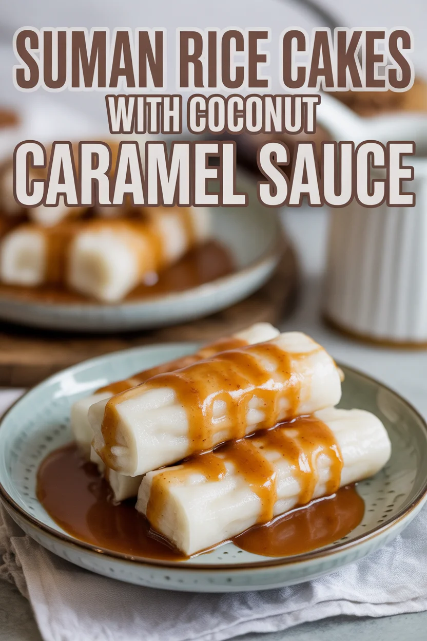 suman with coconut caramel