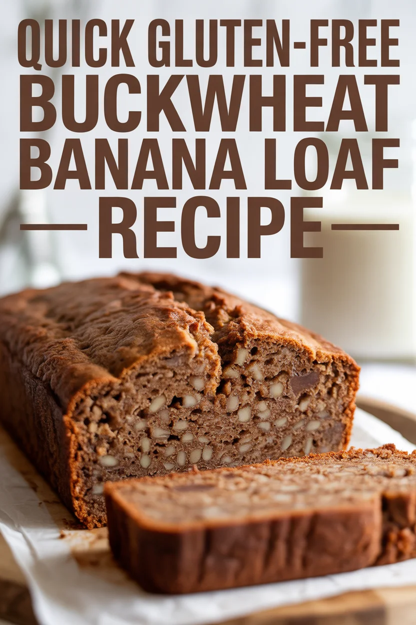 Quick Gluten-Free Buckwheat Banana Loaf Recipe