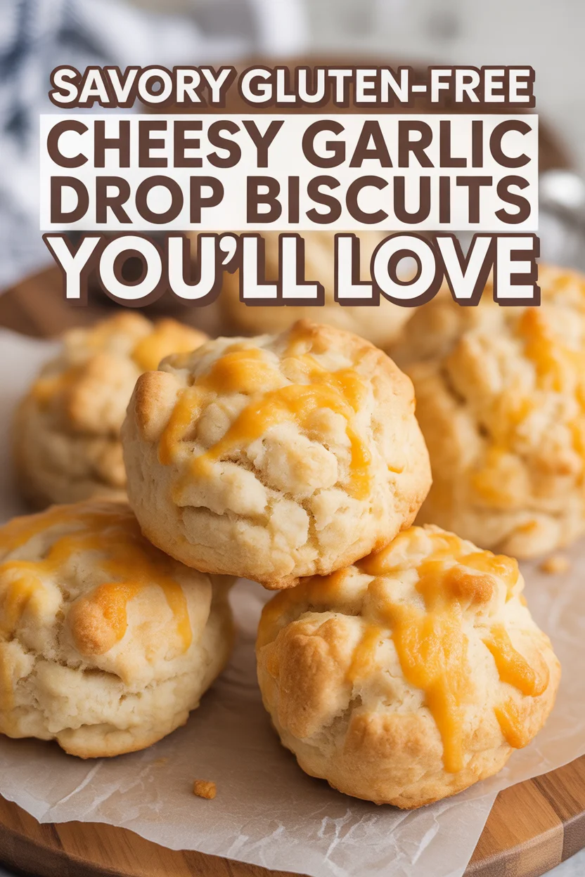 Gluten-Free Cheesy Garlic Drop Biscuits recipe