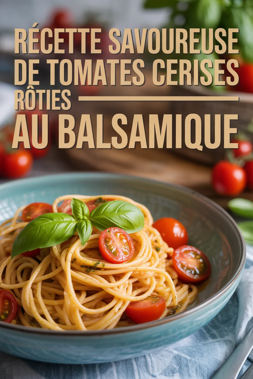 Recette Savoureuse de Tomates Cerises Rôties au Balsamique