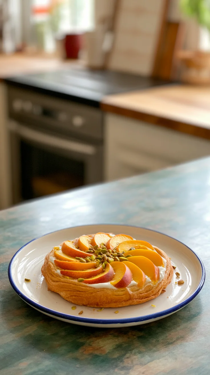 Peach and Pistachio Danish — A Delicious Twist on Tradition