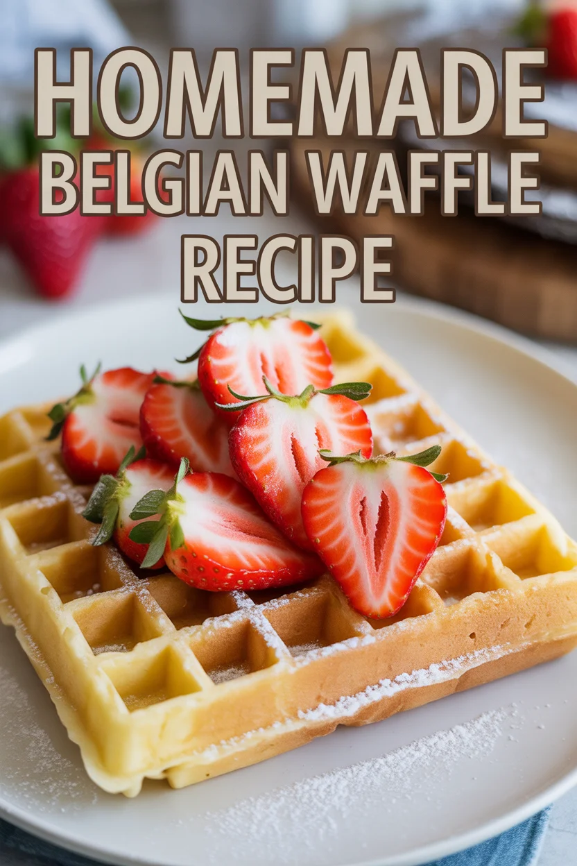 Homemade Belgian Waffle Recipe
