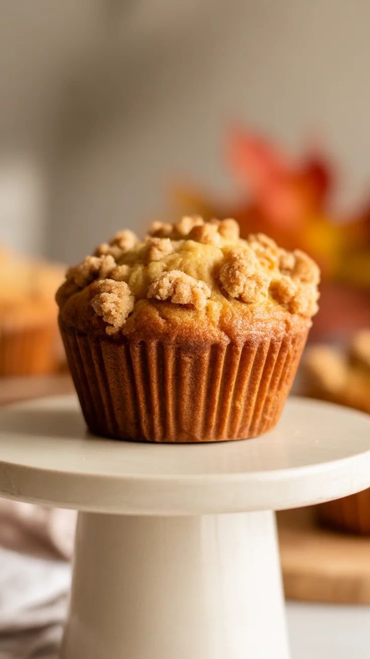 Moist Apple Pumpkin Streusel Muffins with Crunchy Cinnamon Topping