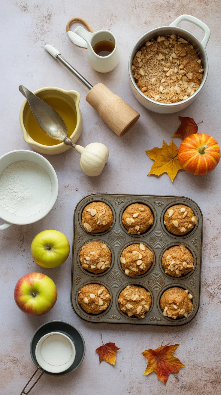 Apple Pumpkin Streusel Muffins
