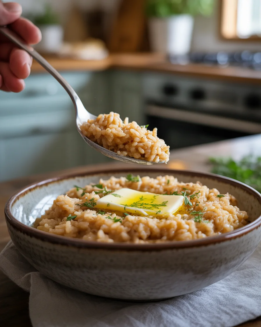Seasoned brown rice