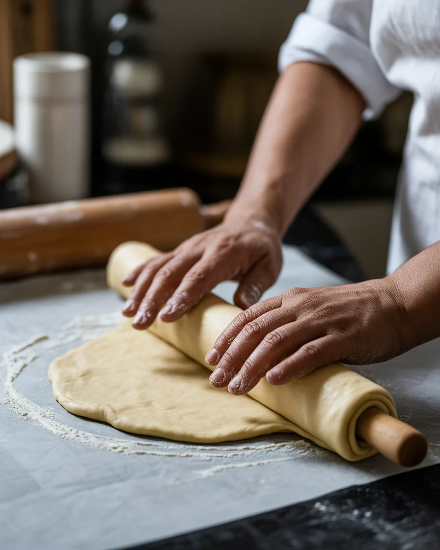 Cinnamon-Sugar Pizza made with Crescent Rolls