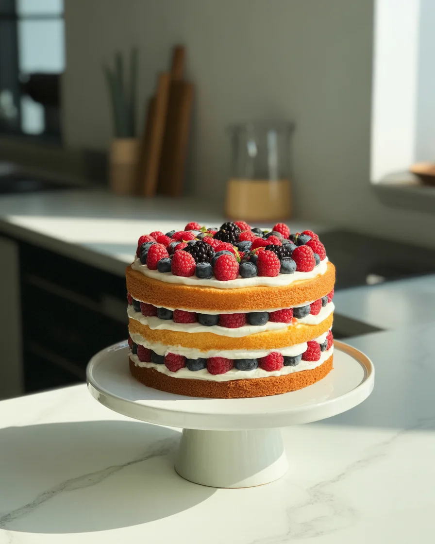 Delicious Summer Berry Layer Cake for Sweet Celebrations
