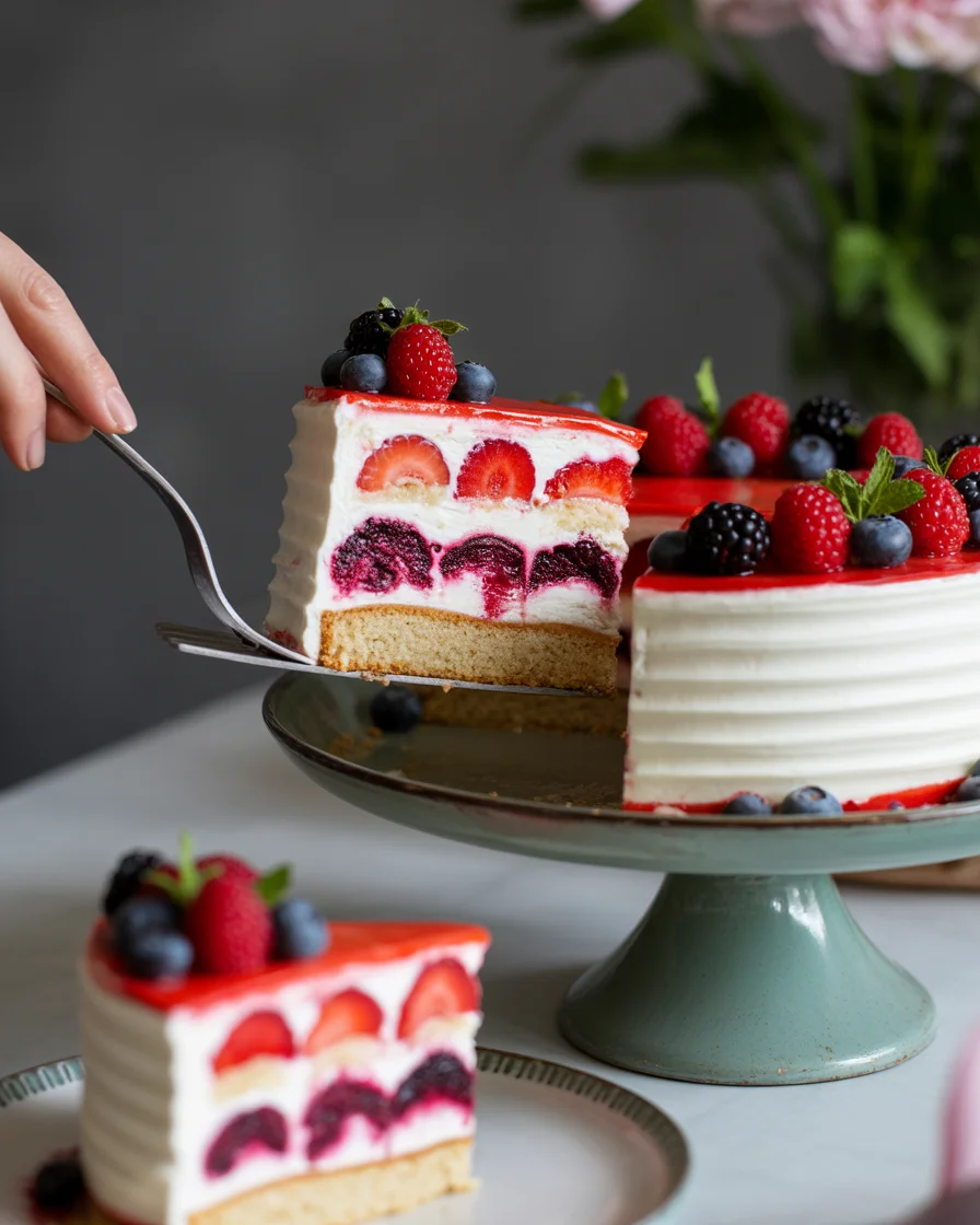 Delicious Summer Berry Layer Cake for Sweet Celebrations