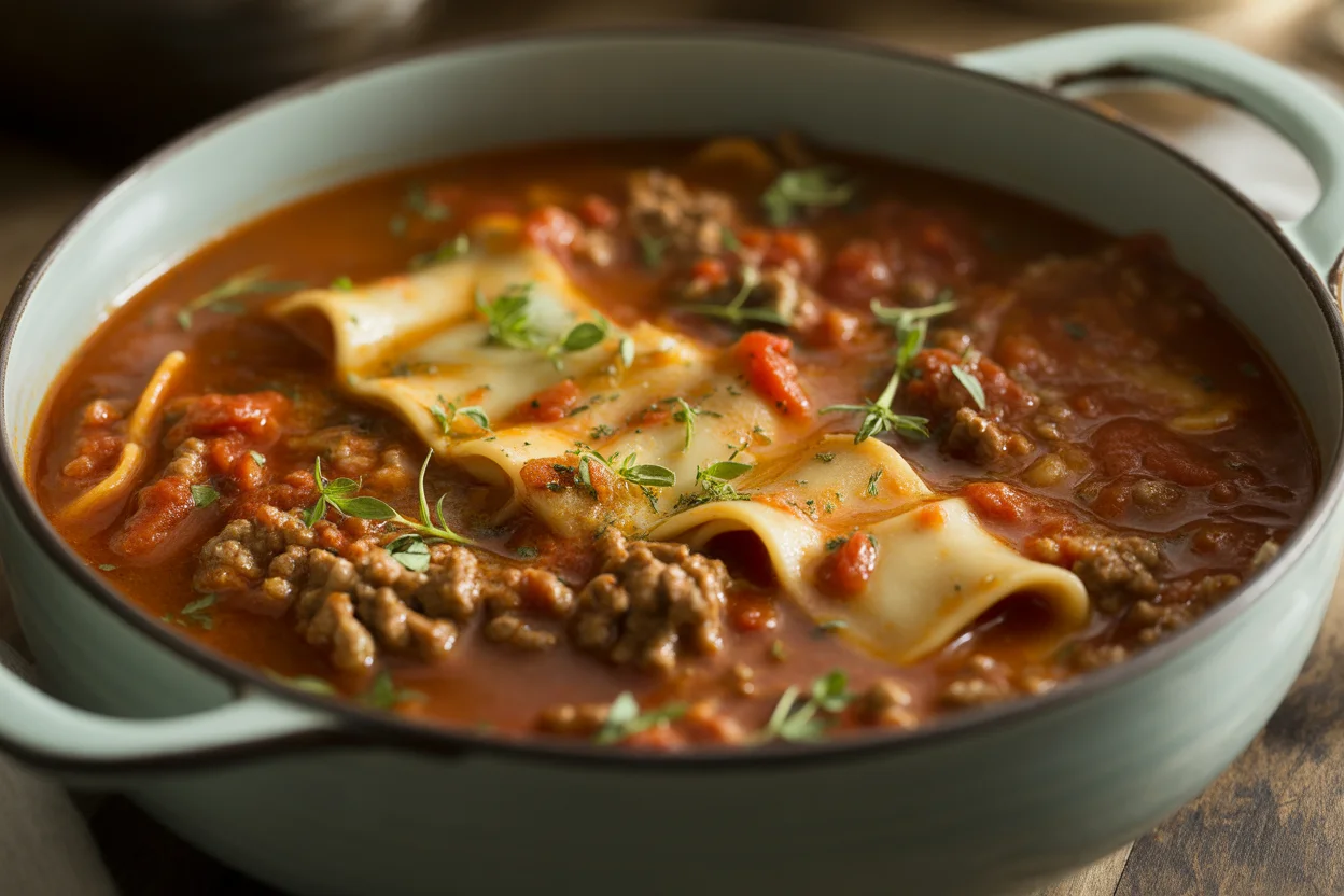 crockpot lasagna soup