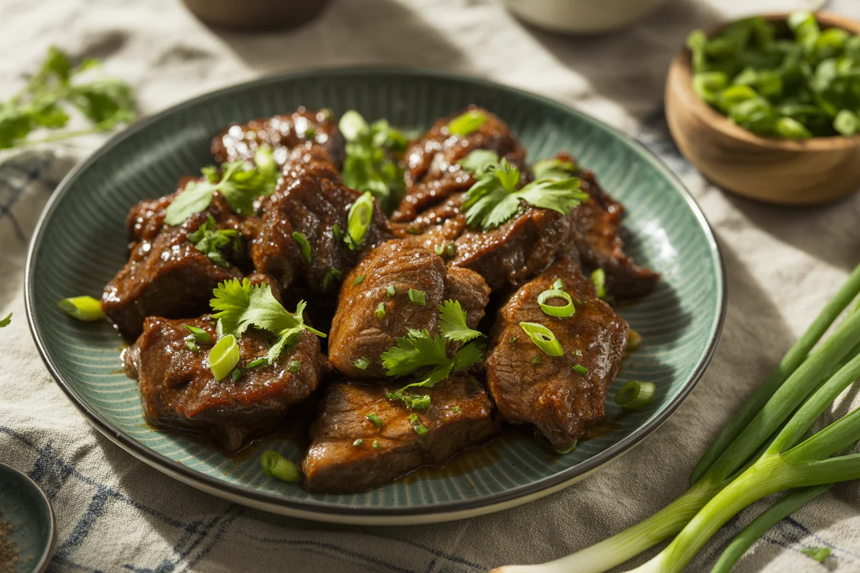 High Protein Garlic Butter Beef Bites