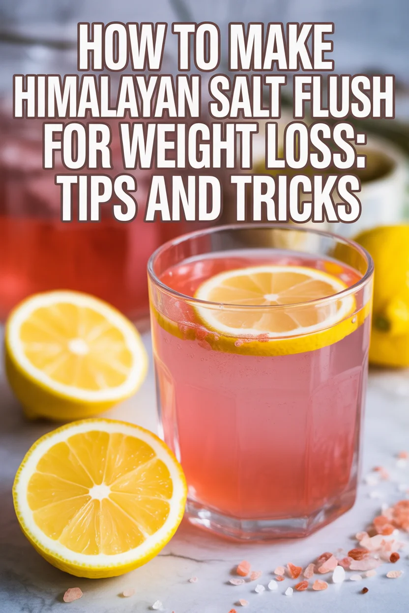 How to Make Himalayan Salt Flush for Weight Loss: Tips and Tricks