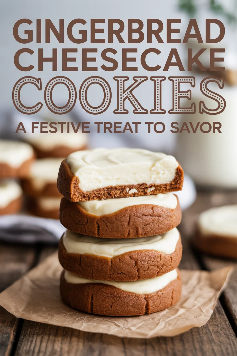 Gingerbread Cheesecake Cookies: A Festive Treat to Savor