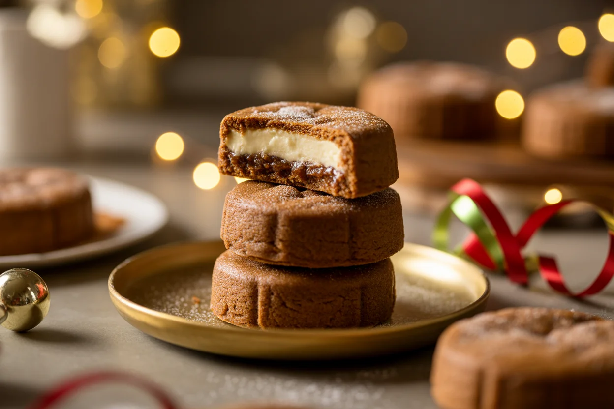 Gingerbread Cheesecake Cookies