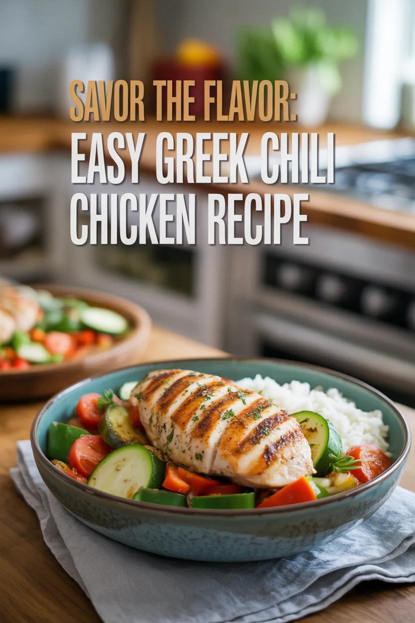 Savor the Flavor: Easy Greek Chili Chicken Recipe