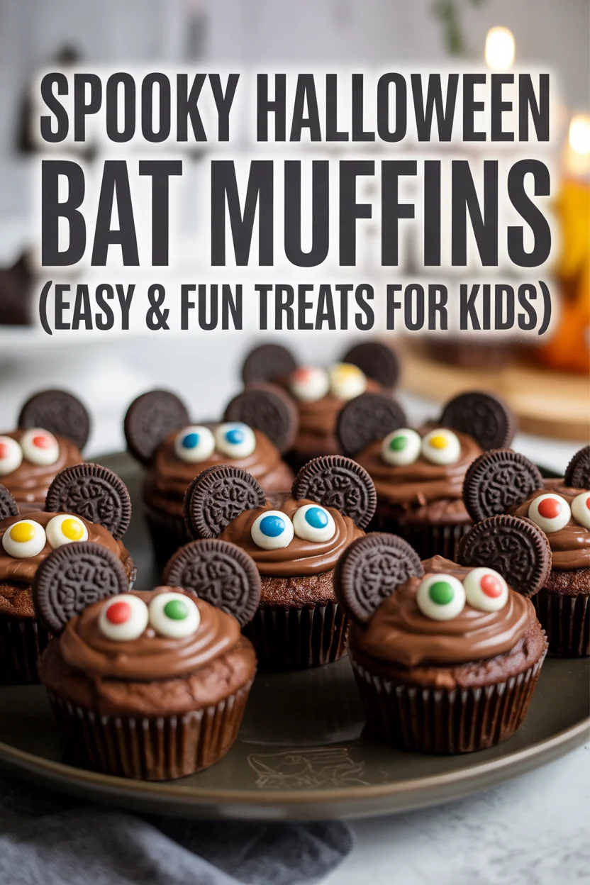 Halloween Bat Muffins