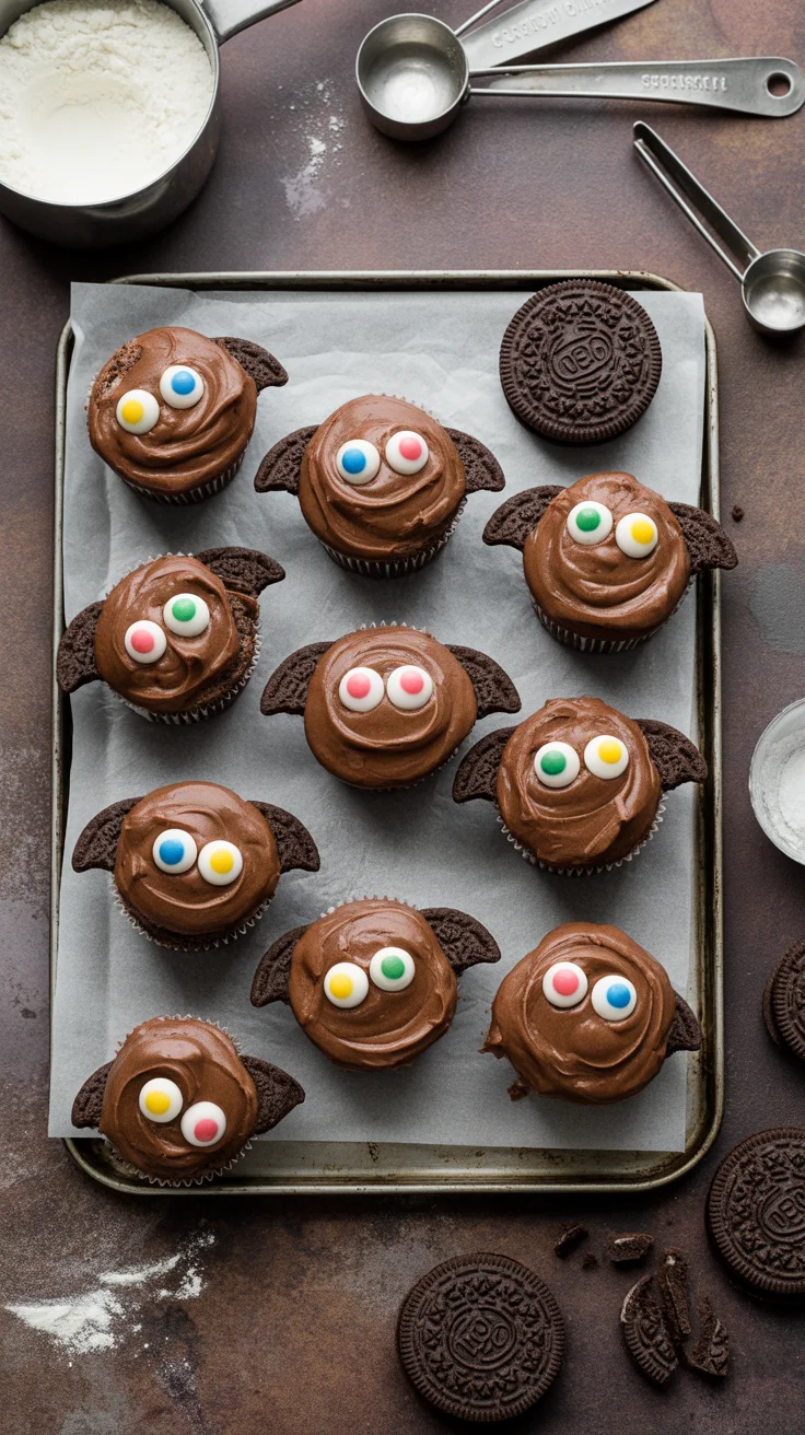 Halloween Bat Muffins
