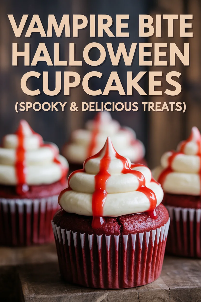 ampire Bite Halloween Cupcakes