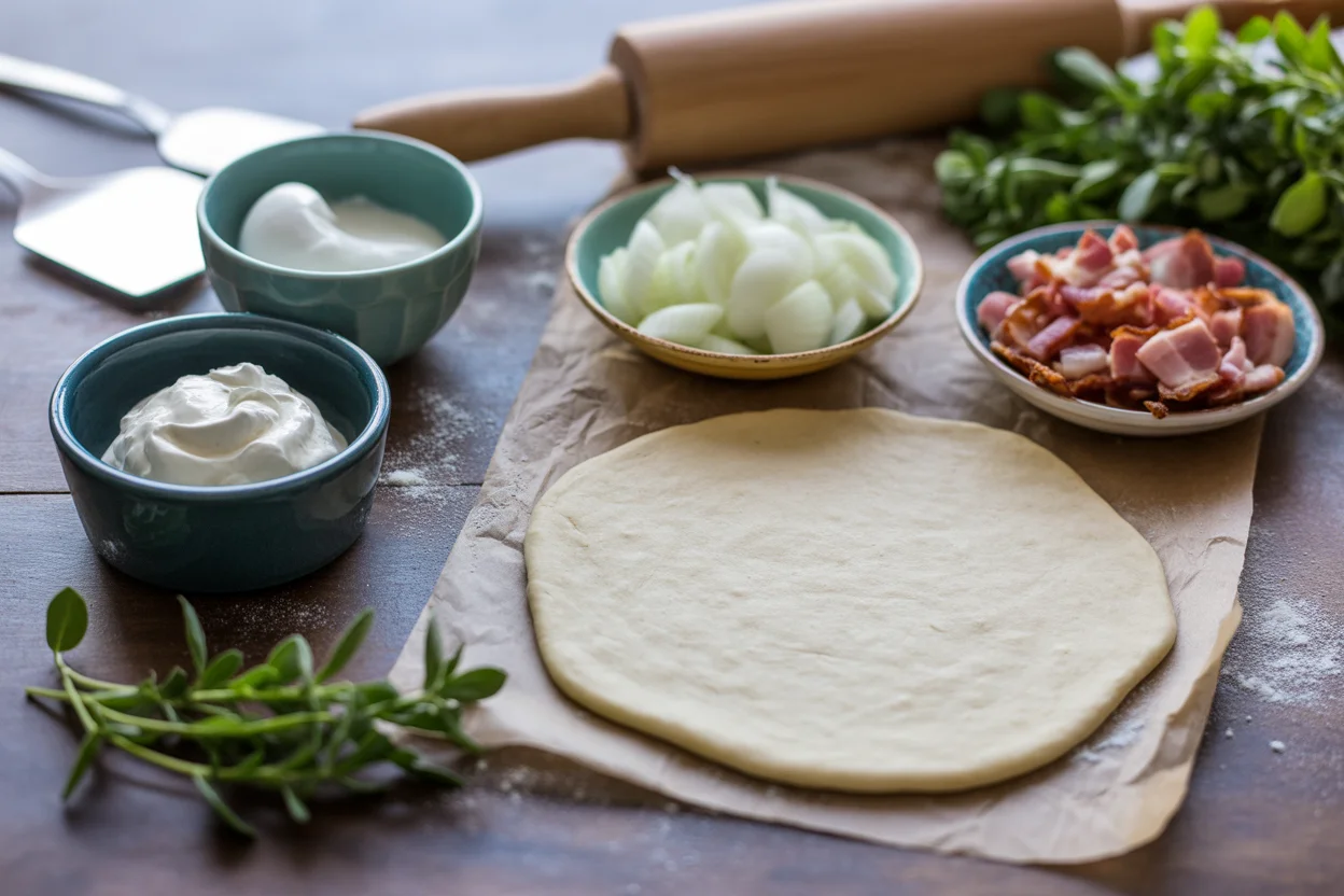 Knuspriges Flammkuchen Rezept – schnell & lecker genießen