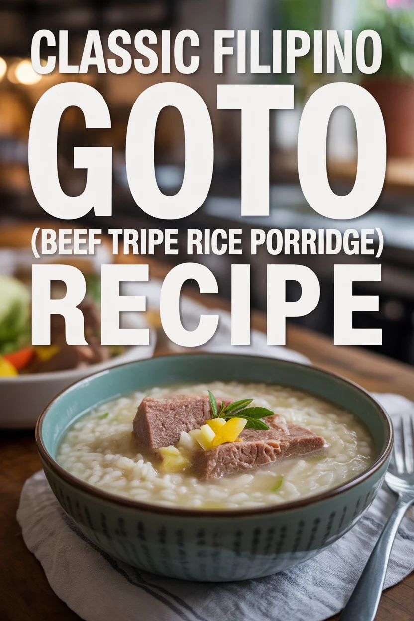 Filipino goto recipe