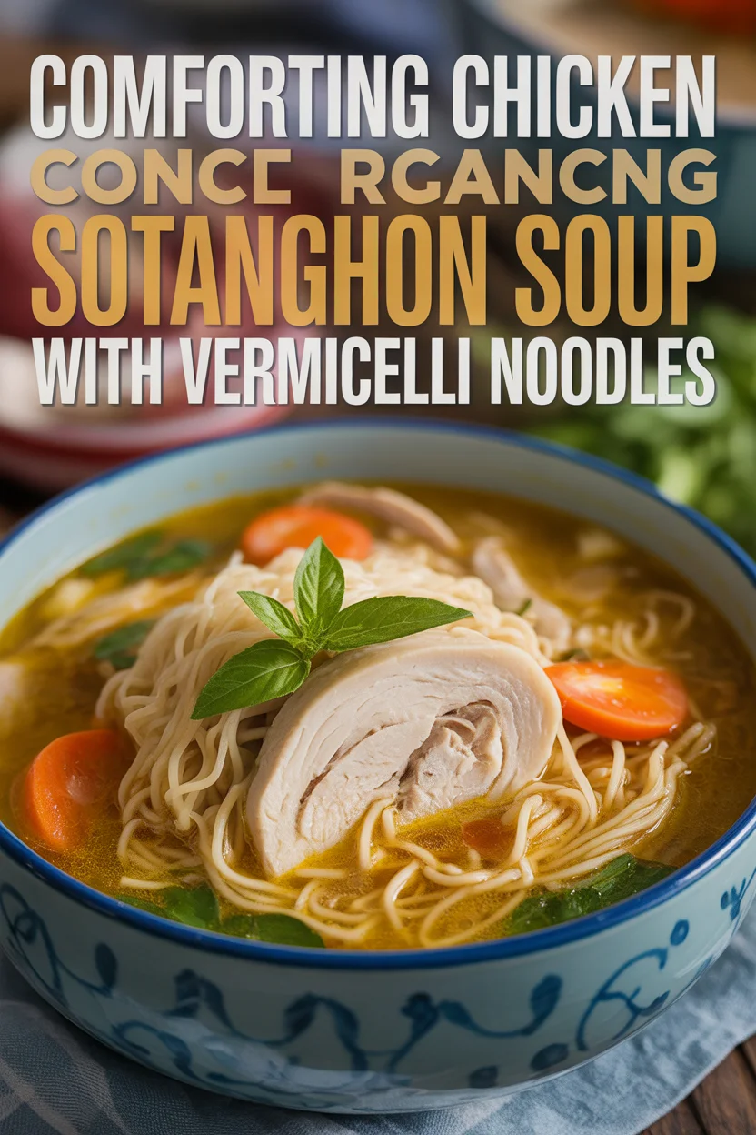 Filipino sotanghon soup