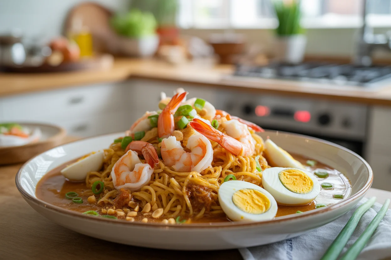 Filipino pancit palabok