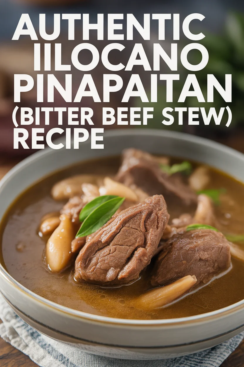 Authentic Ilocano Pinapaitan (Bitter Beef Stew) Recipe