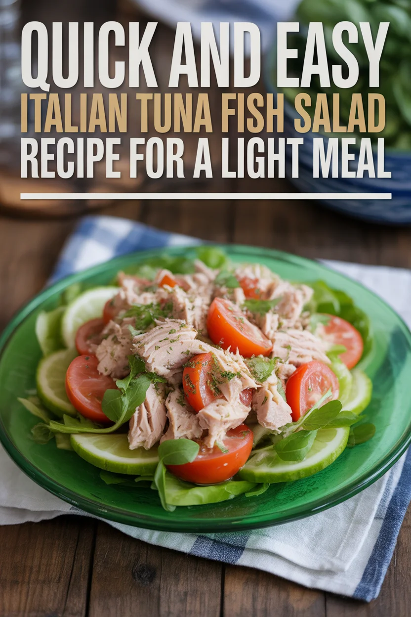 italian tuna fish salad recipe