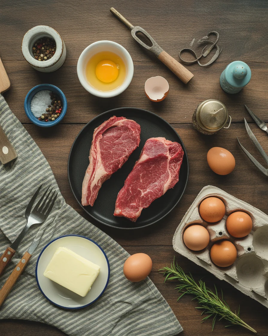 steak and eggs recipe