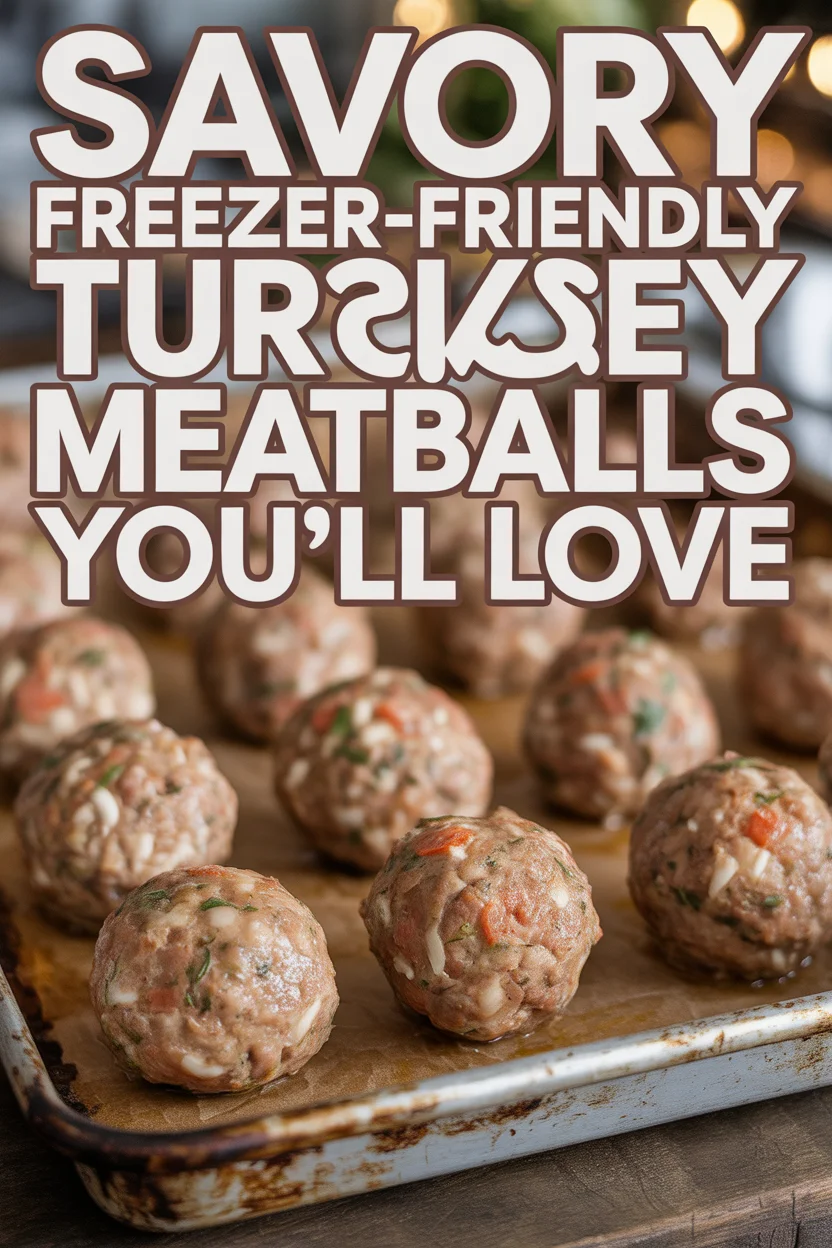 Freezer-Friendly Turkey Meatballs
