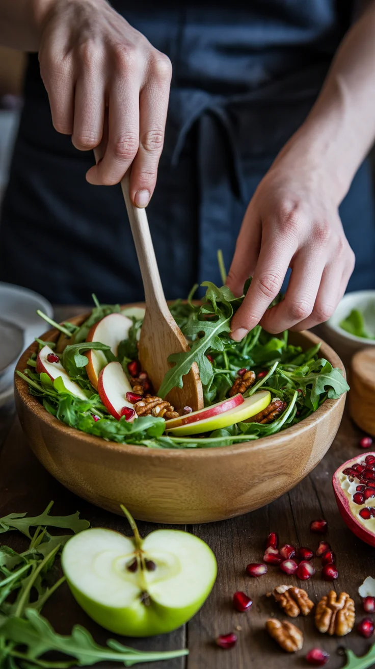 Autumn Harvest Honeycrisp Apple and Feta Salad.