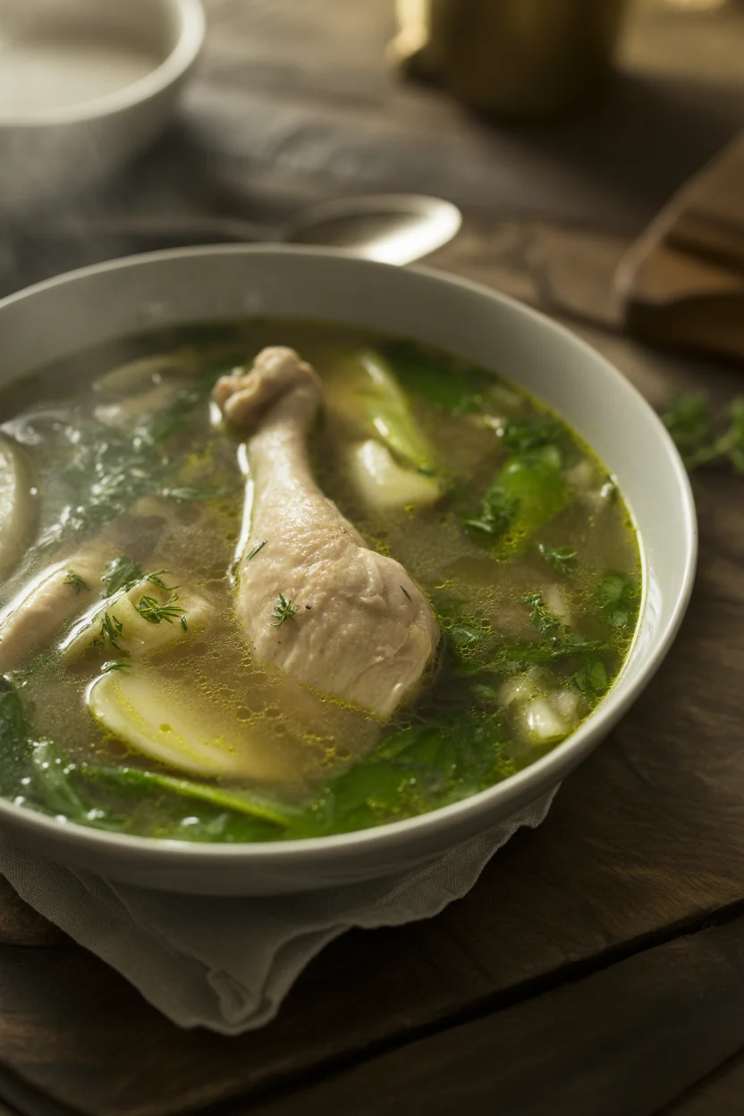 Refreshing Chicken Binakol with Coconut Water and Vegetables