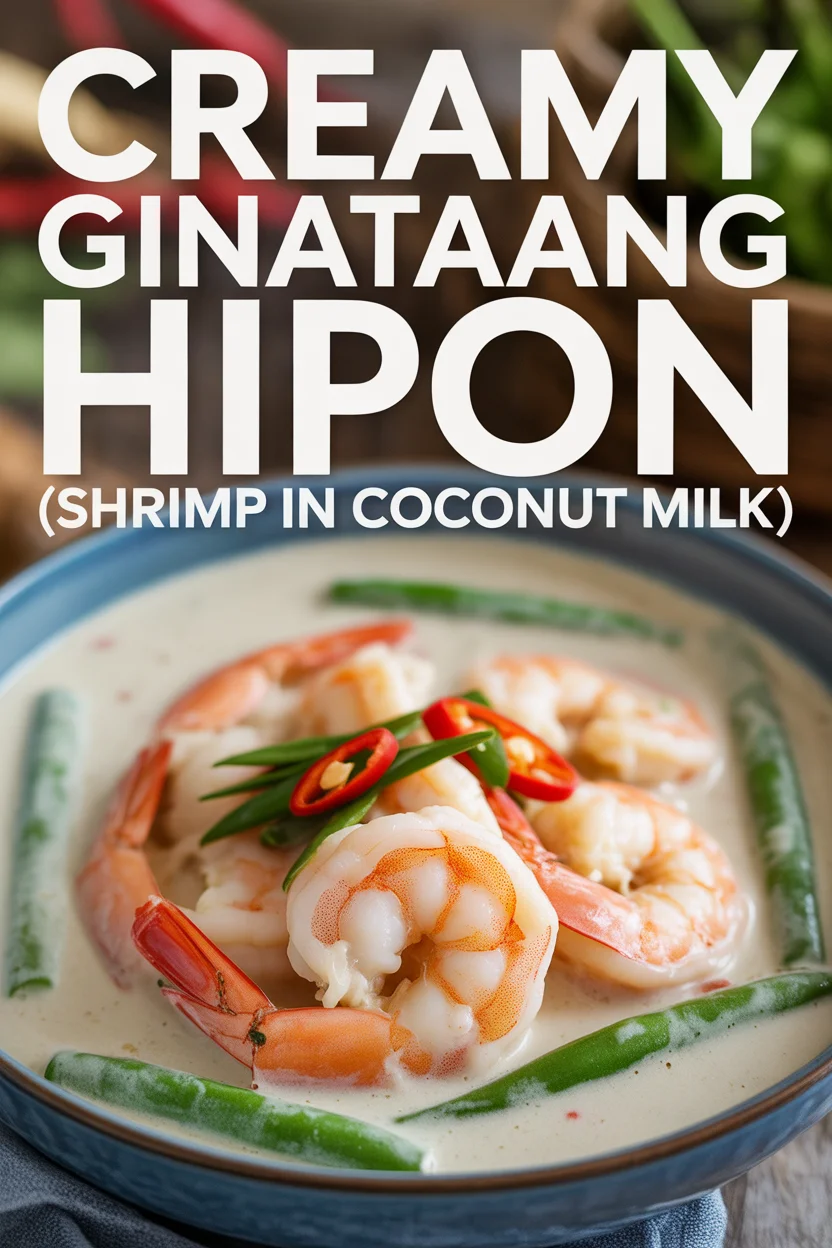 Creamy Ginataang Hipon (Shrimp in Coconut Milk)