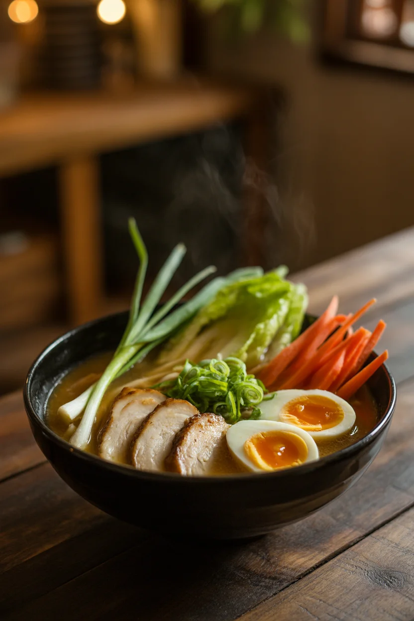 Comforting Chicken Mami Noodle Soup