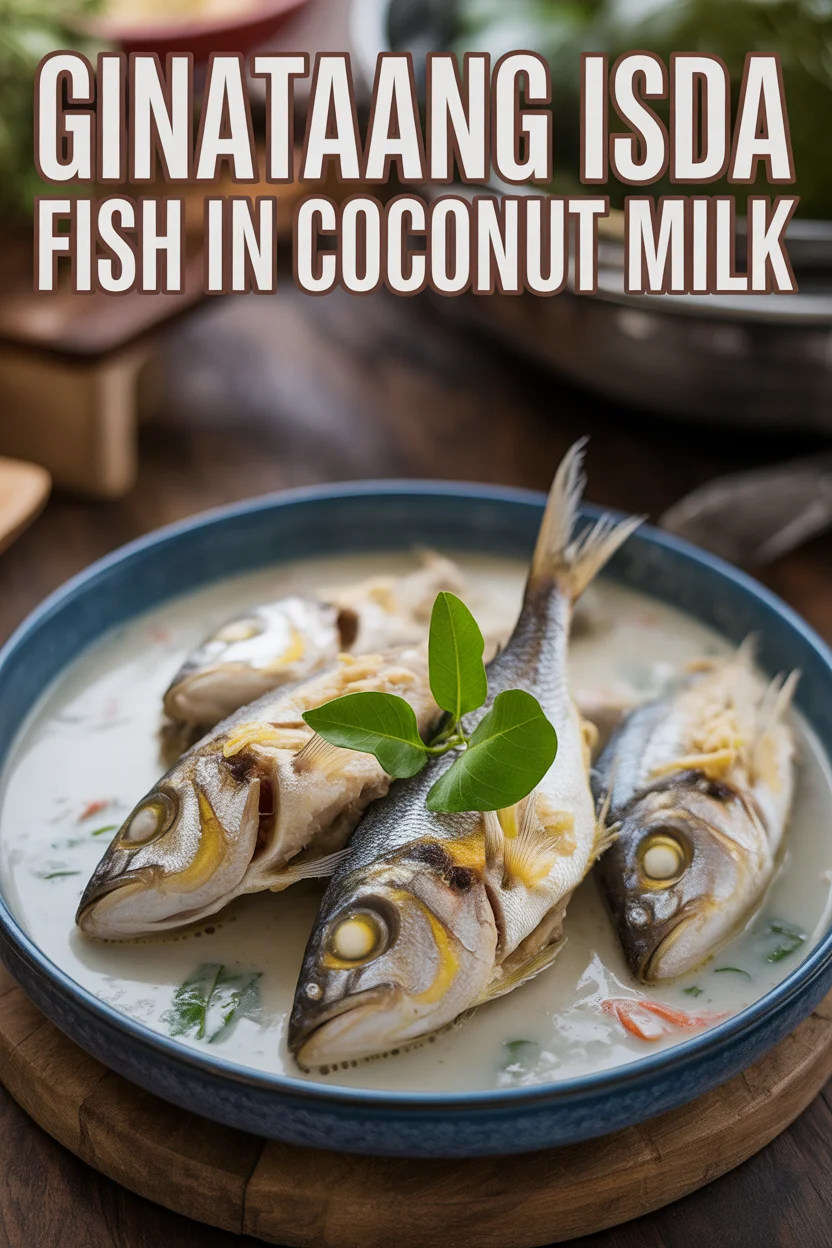 Filipino ginataang isda