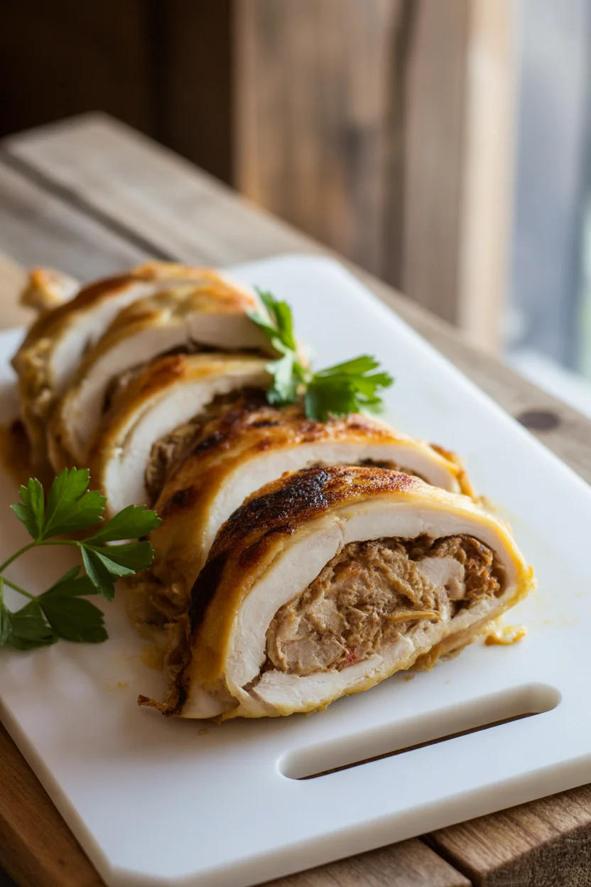 Filipino rellenong manok