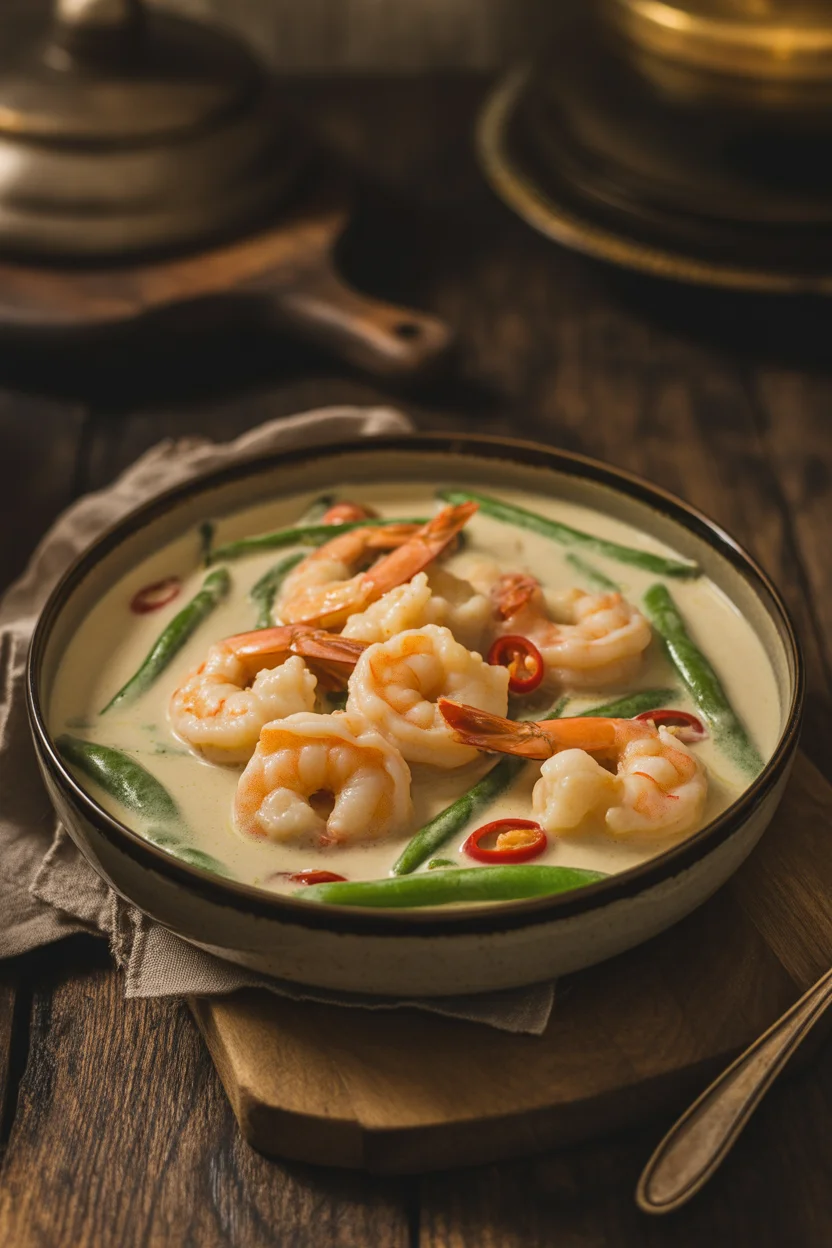 Creamy Ginataang Hipon (Shrimp in Coconut Milk)
