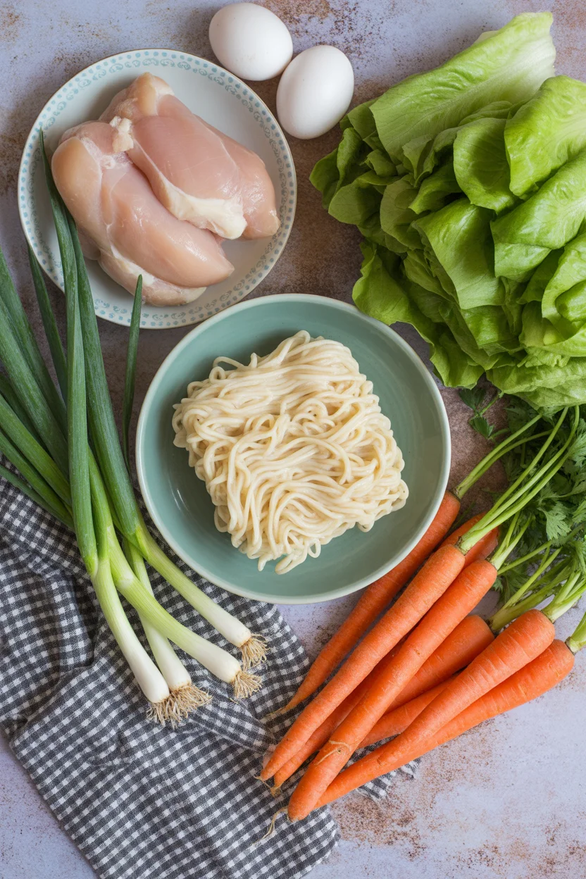 Comforting Chicken Mami Noodle Soup
