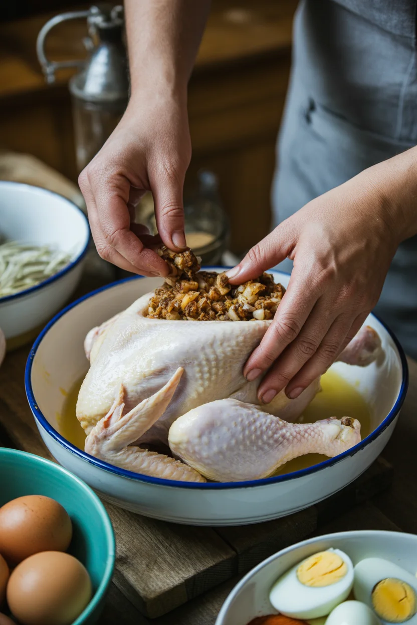 Rellenong Manok – Filipino Style Stuffed Chicken