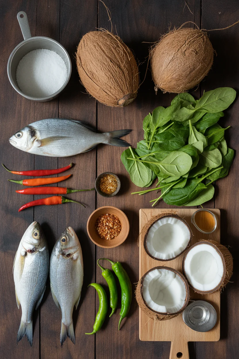 Filipino ginataang isda