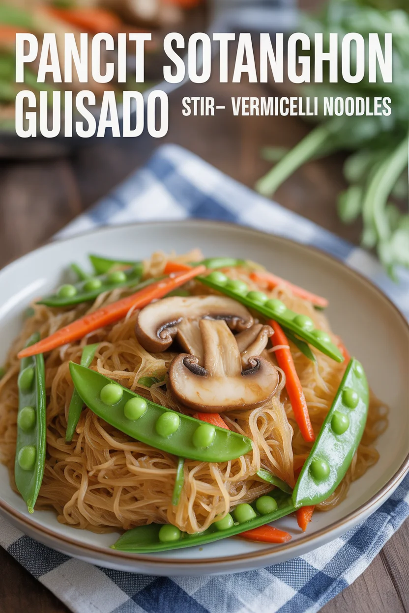 Pancit Sotanghon Guisado – Stir-Fried Vermicelli Noodles