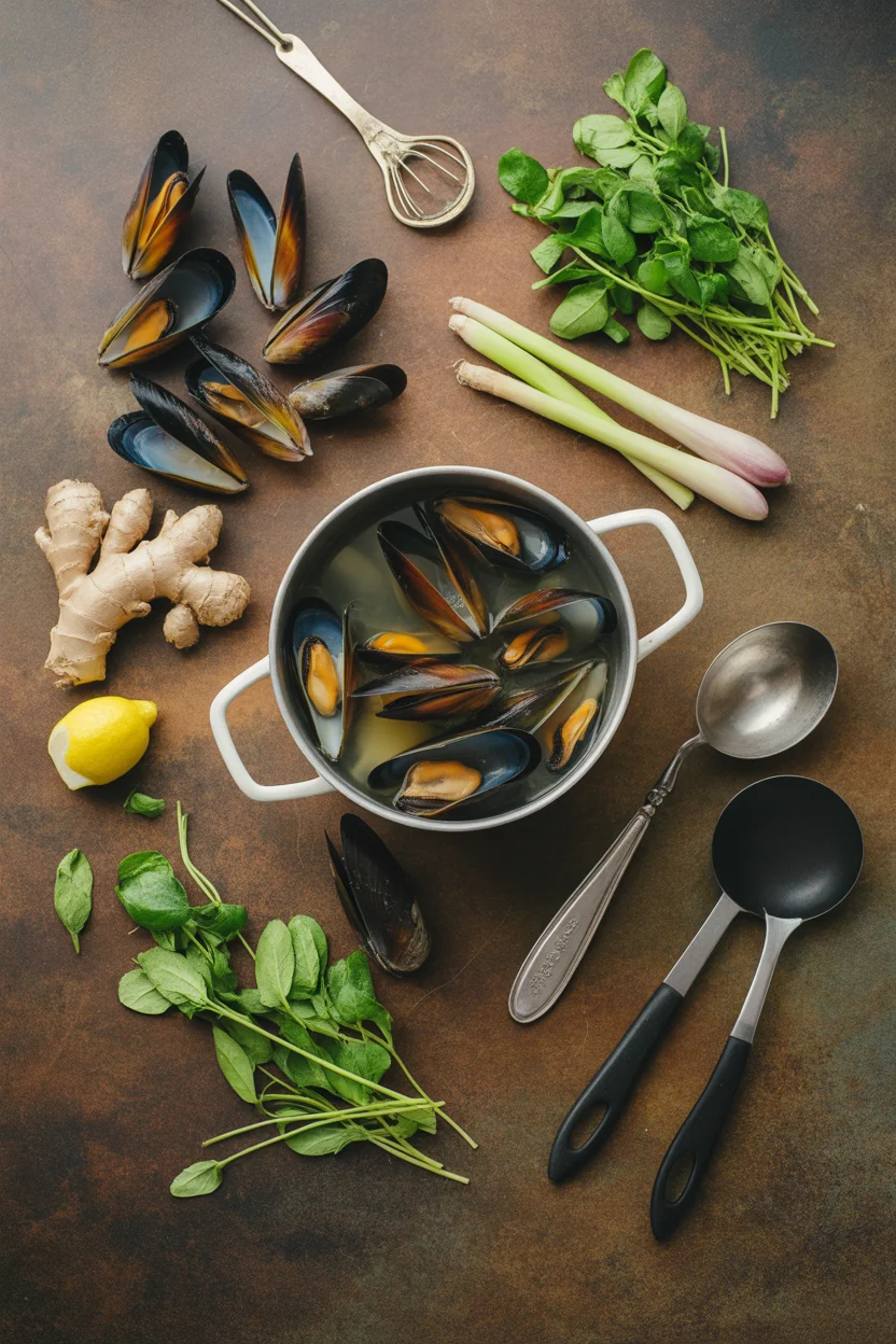 Tinolang Tahong – Mussel Soup with Ginger and Lemongrass